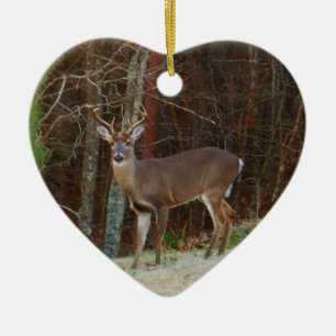 Grüne Camouflage, Camouflage Hirsche personalisier Keramik Ornament