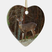 Grüne Camouflage, Camouflage Hirsche personalisier Keramikornament (Rechts)