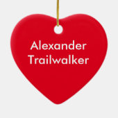 Grüne Camouflage, Camouflage Hirsche personalisier Keramikornament (Hinten)