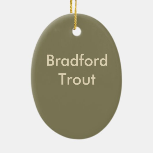 Grüne Camouflage, Camouflage Hirsche personalisier Keramikornament (Hinten)