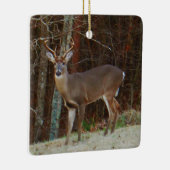 Grüne Camouflage, Camouflage Hirsche personalisier Keramikornament (Rechts)