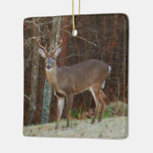 Grüne Camouflage, Camouflage Hirsche personalisier Keramikornament (Links)