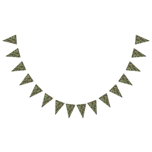 Grüne Camouflage | Camouflage Hunter Liebe Wimpelkette (Alle)