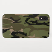 Grüne Camouflage Case-Mate iPhone Hülle (Rückseite (Horizontal))