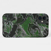 Grüne Camouflage Case-Mate iPhone Hülle (Rückseite (Horizontal))