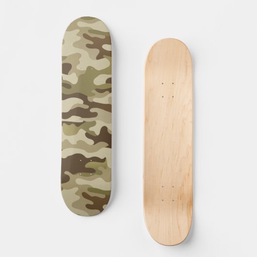 Grüne Camouflage der Textured Army Skateboard (Vorderseite)