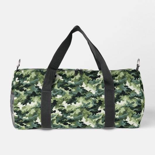 Grüne Camouflage Duffle Bag (Rückseite)