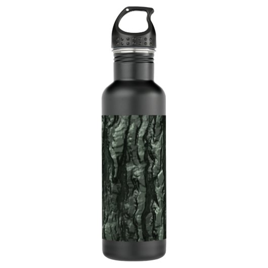 Grüne Camouflage Edelstahlflasche (Vorderseite)
