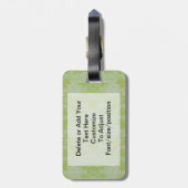 Grüne Camouflage Gepäckanhänger (Rückseite vertikal)