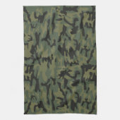 Grüne Camouflage Geschirrtuch (Vertikal)