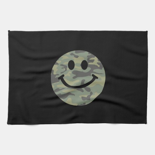 Grüne Camouflage Geschirrtuch (Horizontal)