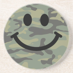 Grüne Camouflage Getränkeuntersetzer