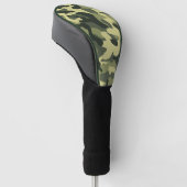 Grüne Camouflage Golf Headcover (angewinkelt)
