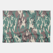 Grüne Camouflage Handtuch (Horizontal)