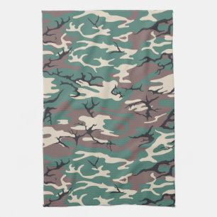 Grüne Camouflage Handtuch