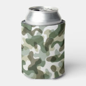 Grüne Camouflage in Erdtönen mit Brauntönen Dosenkühler (Kanne Vorderseite)