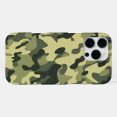 Grüne Camouflage iPhone Hülle (Rückseite (Horizontal))