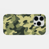 Grüne Camouflage iPhone Hülle (Rückseite (Horizontal))