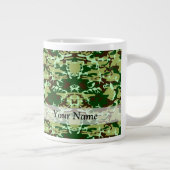 Grüne Camouflage Jumbo-Tasse (Rechts)