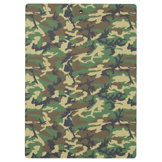 Grüne Camouflage Klemmbrett (Rückseite)