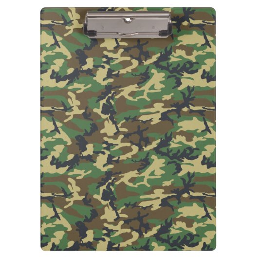 Grüne Camouflage Klemmbrett (Vorderseite)