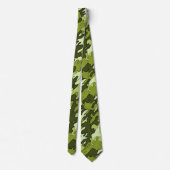 Grüne Camouflage-Krawatte Krawatte (Rückseite)