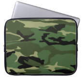 Grüne Camouflage Laptopschutzhülle (Vorderseite)