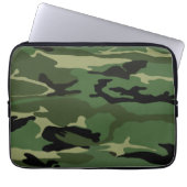 Grüne Camouflage Laptopschutzhülle (Vorderseite)