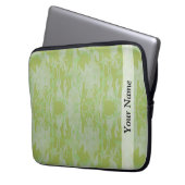 Grüne Camouflage Laptopschutzhülle (Vorderseite Links)