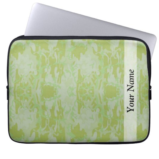 Grüne Camouflage Laptopschutzhülle (Vorderseite)