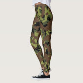 Grüne Camouflage Leggings (Links)
