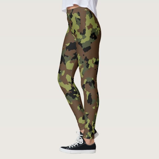 Grüne Camouflage Leggings (Links)