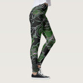 Grüne Camouflage Leggings (Rechts)