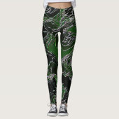 Grüne Camouflage Leggings (Vorderseite)