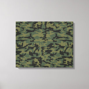 Grüne Camouflage Leinwanddruck
