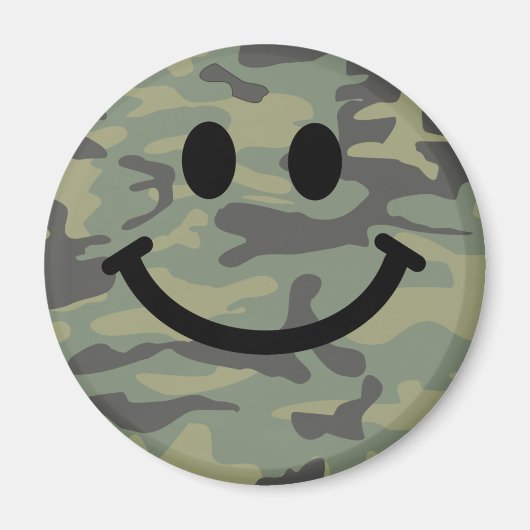 Grüne Camouflage Magnet (Vorne)