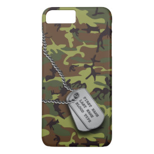 Grüne Camouflage mit Hundeplakette Case-Mate iPhone Hülle