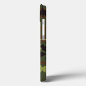 Grüne Camouflage mit Hundetags Case-Mate iPhone Hülle (Rückseite / Links)
