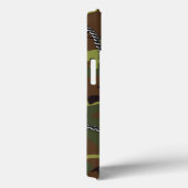 Grüne Camouflage mit Hundetags Case-Mate iPhone Hülle (Rückseite / Rechts)