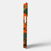 Grüne Camouflage mit Sicherheitssäule Orange Case-Mate iPhone Hülle (Rückseite / Rechts)