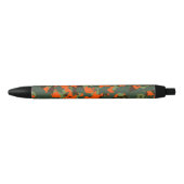 Grüne Camouflage mit Sicherheitssäule Orange Kugelschreiber (Vorderseite)