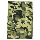 Grüne Camouflage Mittlere Geschenktüte (Rückseite)