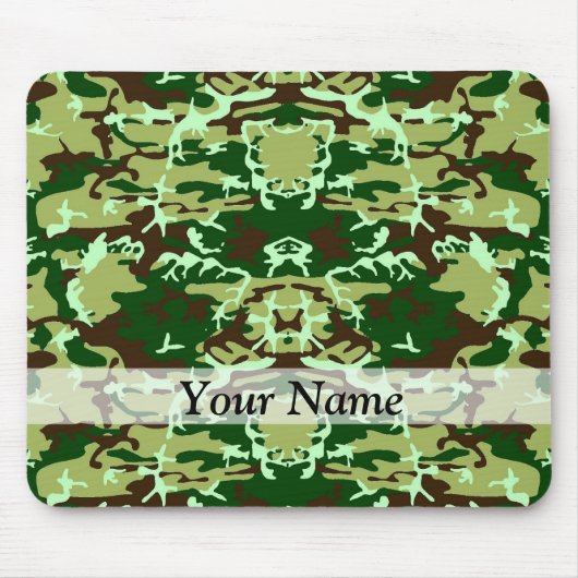Grüne Camouflage Mousepad (Vorne)