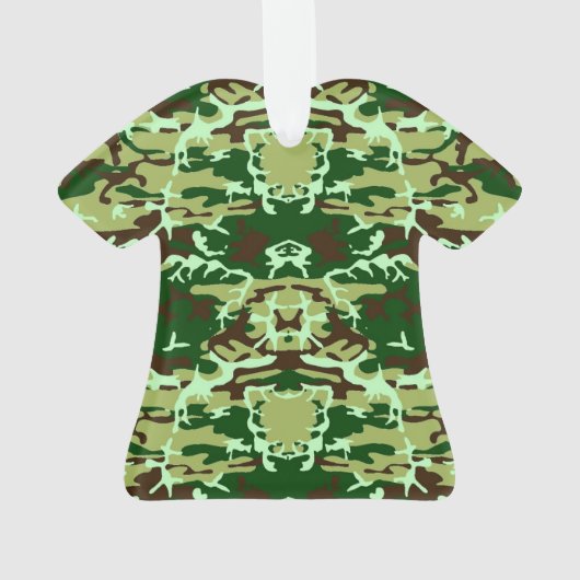 Grüne Camouflage Ornament (Rückseite)