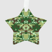 Grüne Camouflage Ornament (Rückseite)