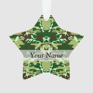 Grüne Camouflage Ornament