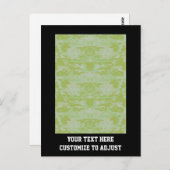 Grüne Camouflage Postkarte (Vorne/Hinten)