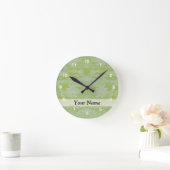 Grüne Camouflage Runde Wanduhr (Zuhause)