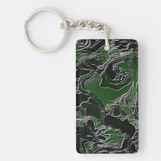 Grüne Camouflage Schlüsselanhänger (Vorderseite)