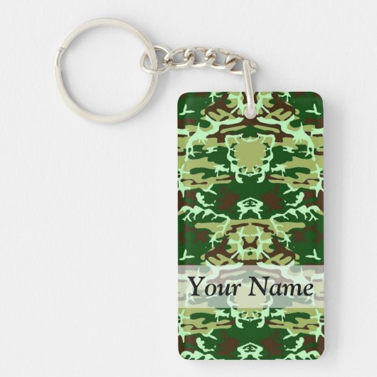 Grüne Camouflage Schlüsselanhänger (Vorderseite)